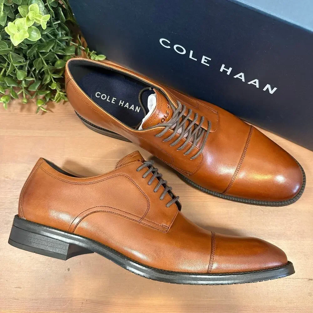 Cole Haan Men's Modern Essentials Cap Oxford Shoes C34138 Size 9.5